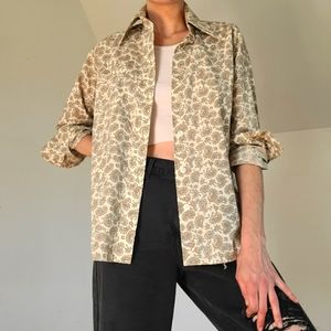 VINTAGE - Patterned button down shirt